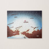 WW2-kaart voor Midway Island Legpuzzel (Horizontaal)