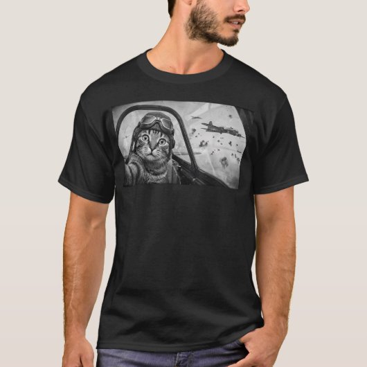 Ww2 Kat In T-shirt (Voorkant)