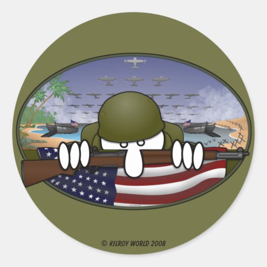 WW2 Kilroy Sticker (Voorkant)