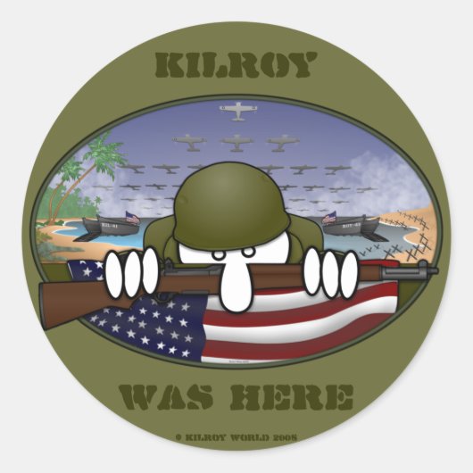 WW2 Kilroy Sticker (Voorkant)