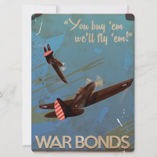 WW2 Klassieke reisposter Kaart (Voorkant)