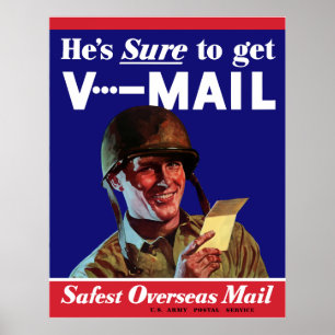 WW2 Leger V-Mail Poster