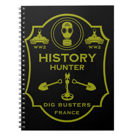 WW2 Loopgraaf Battlefield Metaaldetectie Club Notitieboek (Voorkant)