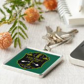 WW2 Loopgraaf Battlefield Metaaldetectorist Sleutelhanger (Zijkant)