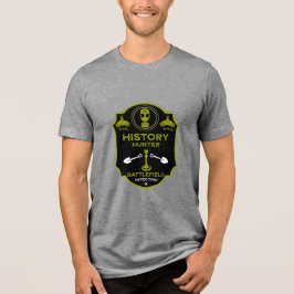 WW2 Loopgraaf Battlefield Metaaldetectorist Tri-Blend Shirt