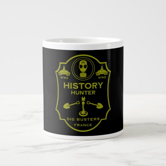 WW2 Loopgraven Slagveld Metaaldetectie Club Grote Koffiekop (Voorkant)