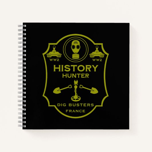 WW2 Loopgraven Slagveld Metaaldetectie Club Notitieboek (Voorkant)