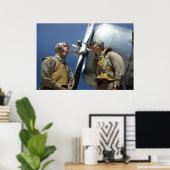 WW2 Marine Corps Aviation Poster (Thuiskantoor)