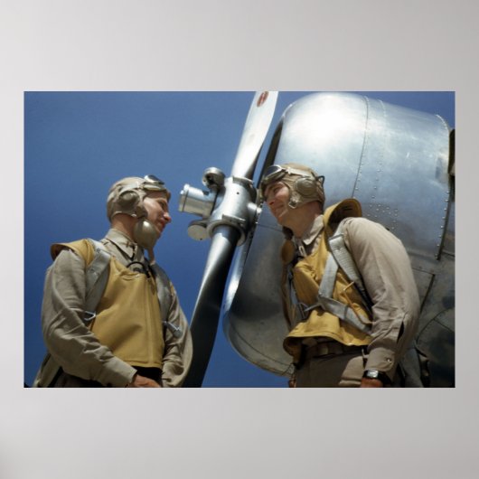 WW2 Marine Corps Aviation Poster (Voorkant)