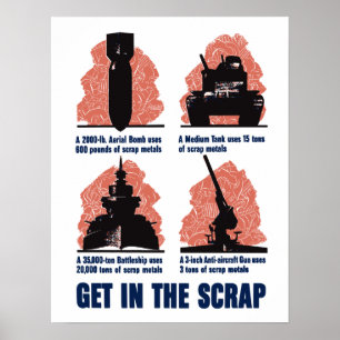 WW2 Metaal Poster