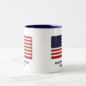 WW2 Militaire Veteraan van de VS Tweekleurige Koffiemok (Center)