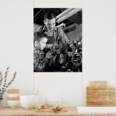 WW2 New Jersey Machine Shop, 1942 Poster (Keuken)