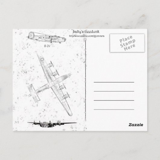 WW2-nose kunst Briefkaart (Achterkant)