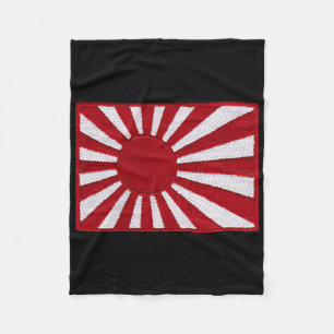 WW2 Oorlogsvlag Japan Vlag Borst Retro Patch Fleece Deken