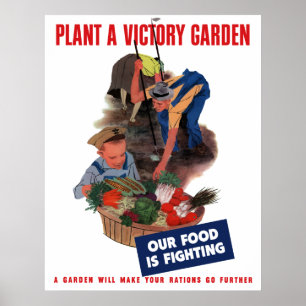 WW2 — Plant A Overwinningstuin Poster