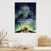 WW2 Poster FDR Quote (Keuken)
