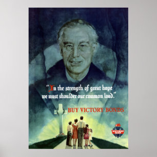 WW2 Poster FDR Quote