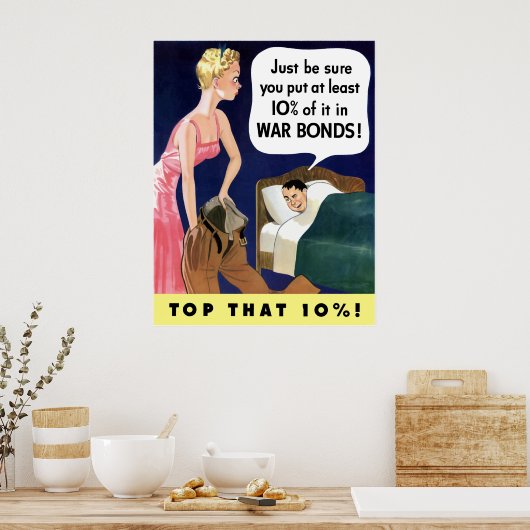 WW2 Poster  oorlogsobligaties (Keuken)