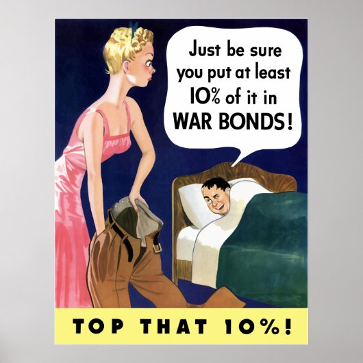 WW2 Poster  oorlogsobligaties (Voorkant)