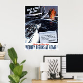 WW2 Poster van de marine (Thuiskantoor)