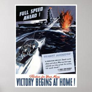 WW2 Poster van de marine