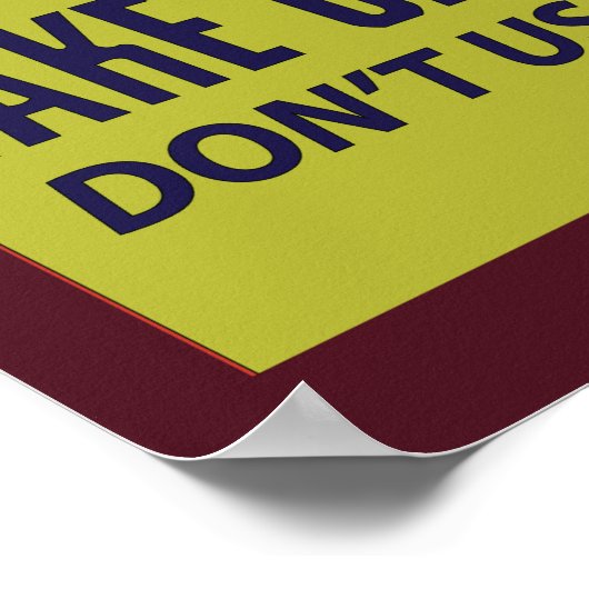 ww2 poster Zorg voor uw gasmasker (Hoek)