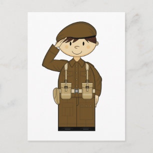 WW2 Privé-Briefkaart voor het Britse leger Briefkaart