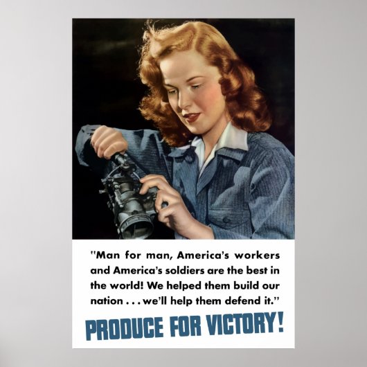 WW2 — Productie voor overwinning! Poster (Voorkant)
