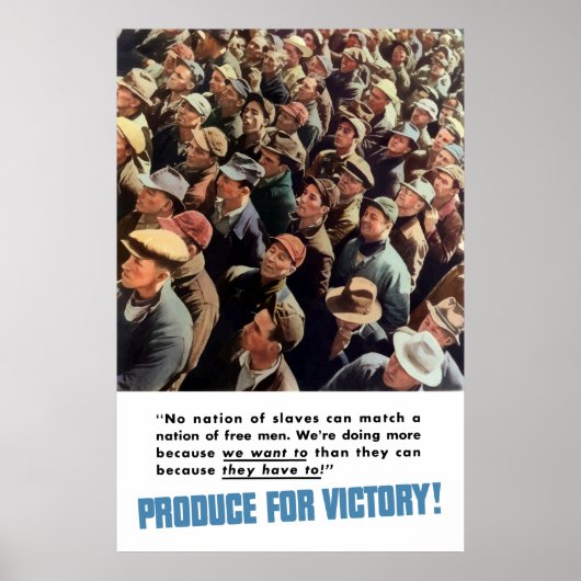 WW2 — Productie voor overwinning! Poster (Voorkant)