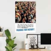 WW2 — Productie voor overwinning! Poster (Thuiskantoor)