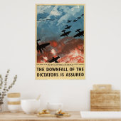 WW2 propaganda-neergang WW2 dictators Poster (Keuken)