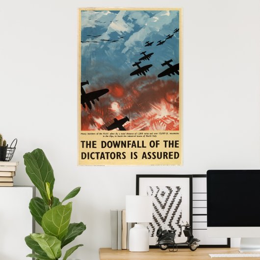 WW2  propaganda-neergang WW2 dictators Poster (Thuiskantoor)