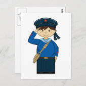 WW2 Russisch Sailor Briefkaart (Voorkant / Achterkant)