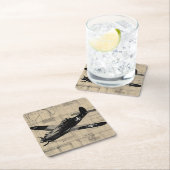 ww2 Schetsontwerp voor het gevechtsvliegtuig Kartonnen Onderzetters (Insitu)