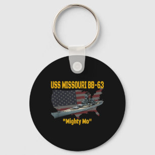 WW2 Ship & Koreaanse Oorlog USS Missouri Battl Sleutelhanger