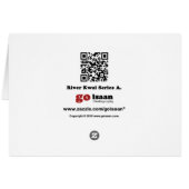 WW2 Stamtrein op de Kaart van de Kwai-brug (Achterkant Horizontaal)