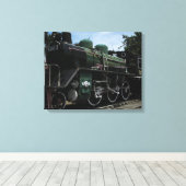 WW2 Stamtrein op de Kwai-brug Canvas Afdruk (Insitu (Houten vloer))