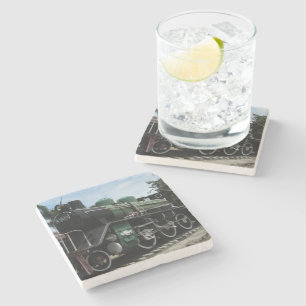 WW2 Stamtrein op de Kwai-brug Stenen Onderzetter