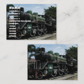 WW2 Stamtrein op de Kwai-brug Visitekaartje (Voorkant / Achterkant)