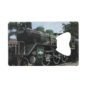 WW2 Stoomtrein op de Kwai-brug Creditkaart Flessenopener