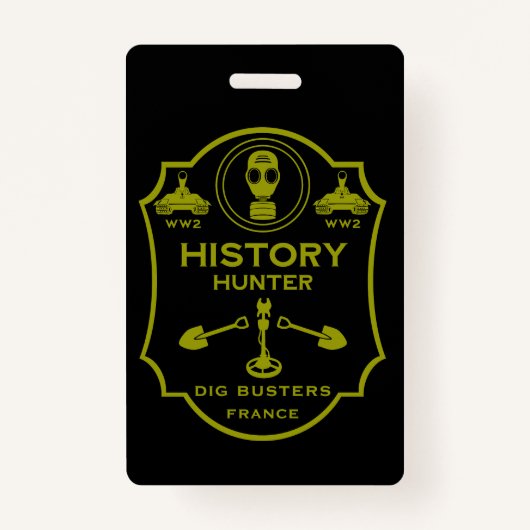 WW2 Trench Battlefield Metal Detecting Club Badge (Voorkant)