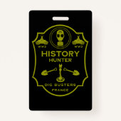 WW2 Trench Battlefield Metal Detecting Club Badge (Achterkant)