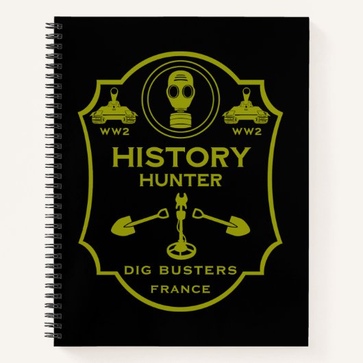 WW2 Trench Battlefield Metal Detecting Club Notitieboek (Voorkant)