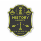 WW2 Trench Battlefield Metal Detecting Club Sticker (Voorkant)