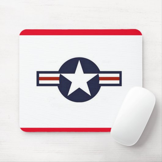 WW2 United States Air Force Vliegtuig Insignia Muismat (Met muis)