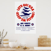 WW2 US Air Corps Poster (Keuken)
