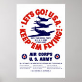 WW2 US Air Corps Poster (Voorkant)