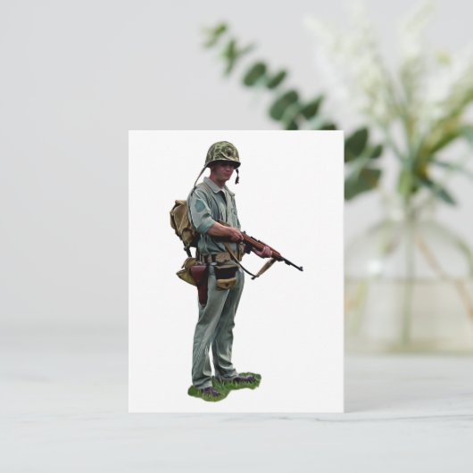 WW2 US Marine Briefkaart (Staand voorkant)