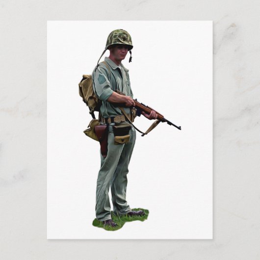 WW2 US Marine Briefkaart (Voorkant)