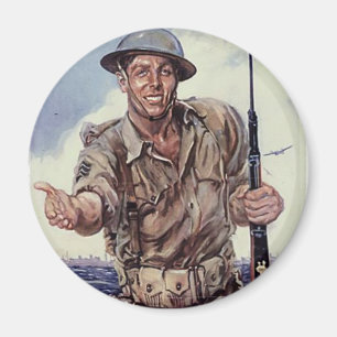 WW2 USMC 1 MAGNEET